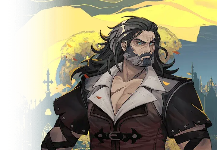 Trevor Belmont in his Belmont's Curse character portrait